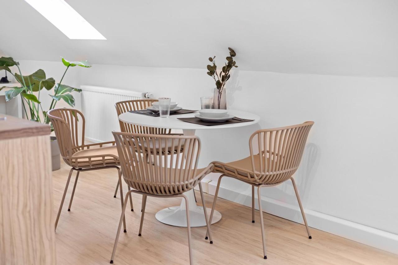 Stilvolle Wohnung: Private Dachterrasse - Zentral Augsburg Exteriör bild